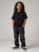 T-shirt per bambino Off White Kids nera con vestibilità oversize 44BAA019F26J004 BLACK OFF WHITE KIDS 
