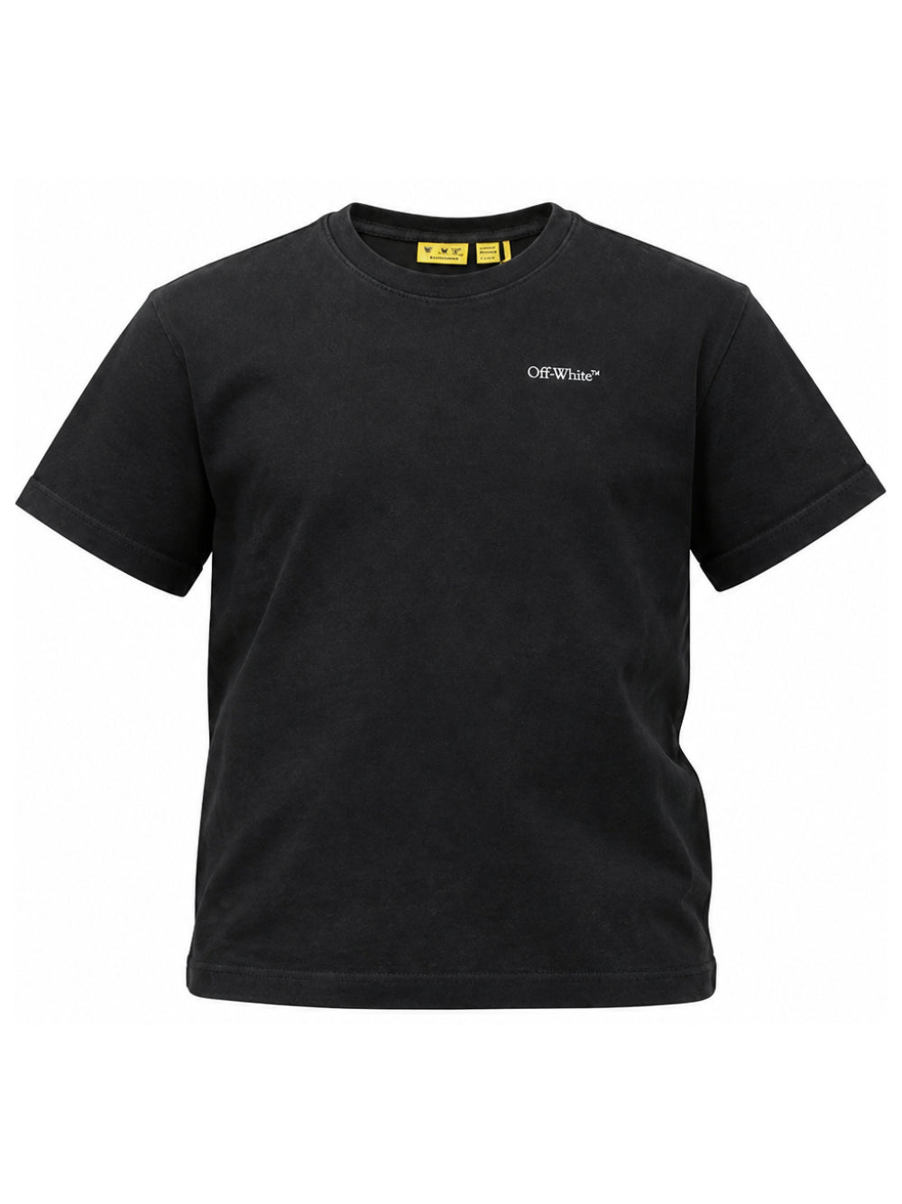 T-shirt per bambino Off White Kids nera con vestibilità oversize 44BAA019F26J004 BLACK OFF WHITE KIDS 