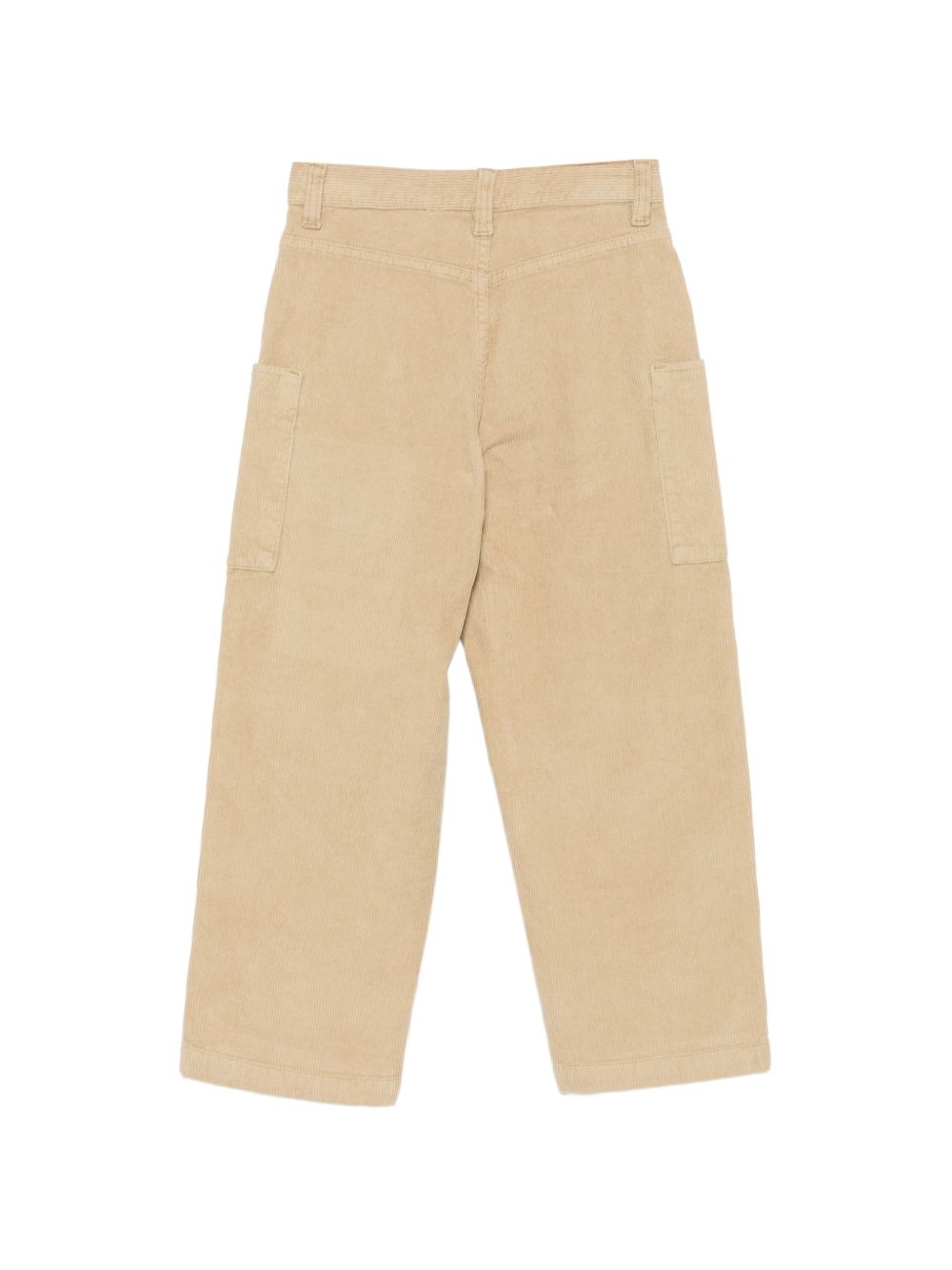 Pantaloni in velluto per bambino Off-White Kids beige con toppa con logo 44BCF00CF26F001 CORNSTALK OFF WHITE KIDS 