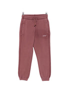 Pantalone per bambina Off White Kids rosso con stampa Diagonals sul retro 44BCH001F26F001 RED OFF WHITE KIDS 