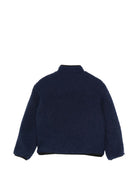 Giubbino per bambino Off-White Kids blu con toppa con logo sul davanti 44BEA025F26F001 BLUE NIGHTS OFF WHITE KIDS 