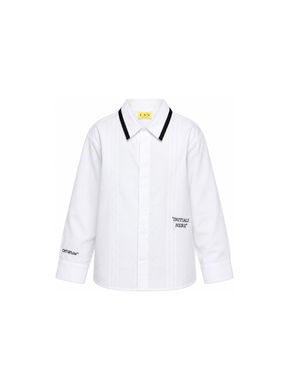 Camicia per bambina Off-White Kids bianca con colletto classico 44BGE006F26F001 WHITE OFF WHITE KIDS 
