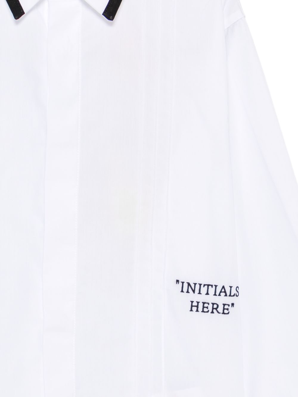 Camicia per bambina Off-White Kids bianca con colletto classico 44BGE006F26F001 WHITE OFF WHITE KIDS 