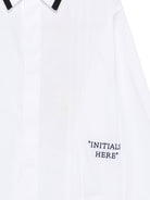 Camicia per bambina Off-White Kids bianca con colletto classico 44BGE006F26F001 WHITE OFF WHITE KIDS 