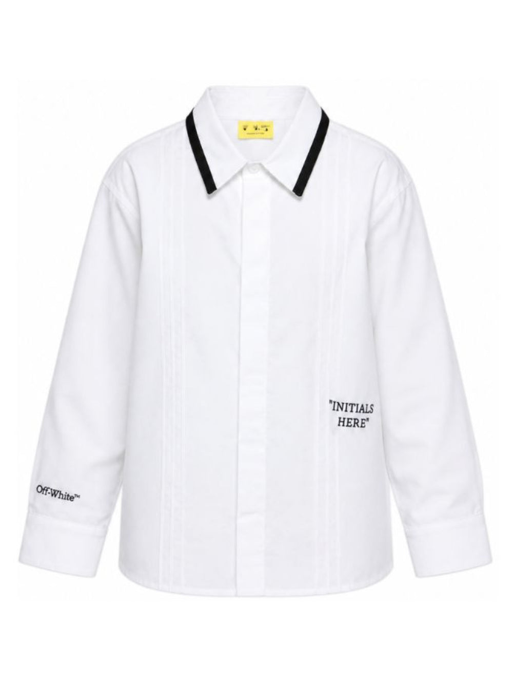 Camicia per bambina Off-White Kids bianca con colletto classico 44BGE006F26F001 WHITE OFF WHITE KIDS 