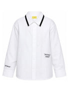 Camicia per bambina Off-White Kids bianca con colletto classico 44BGE006F26F001 WHITE OFF WHITE KIDS 