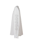 Camicia per bambino Off White Kids bianca con stampa del logo sul petto 44BGE008F26F001 WHITE OFF WHITE KIDS 