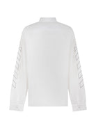 Camicia per bambino Off White Kids bianca con stampa del logo sul petto 44BGE008F26F001 WHITE OFF WHITE KIDS 