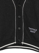 Cardigan per bambino Off White Kids nero con bordi a contrasto 44BHB001F26K001 BLACK OFF WHITE KIDS 