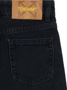 Pantaloni Diagonal Marker  per bambino Off-White Kids neri con stampa grafica frecce 44BYA005F26D001 BLACK OFF WHITE KIDS 