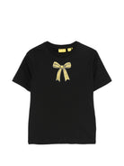 T-shirt per bambina Off White Kids nera con stampa grafica 44GAA001F26J009 BLACK OFF WHITE KIDS 