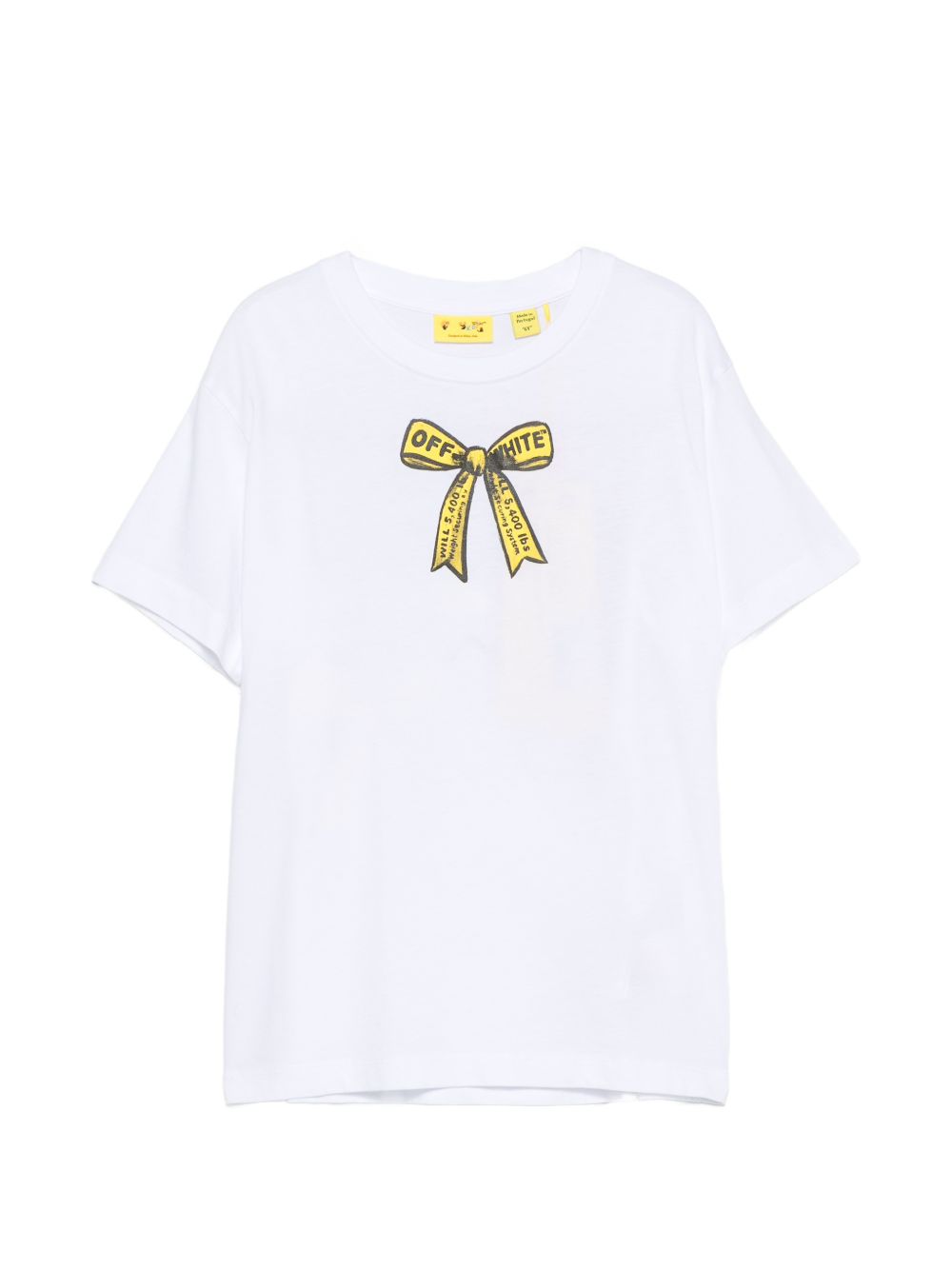 T-shirt per bambina Off White Kids bianca con stampa grafica 44GAA001F26J009 WHITE OFF WHITE KIDS 