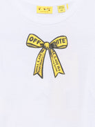 T-shirt per bambina Off White Kids bianca con stampa grafica 44GAA001F26J009 WHITE OFF WHITE KIDS 