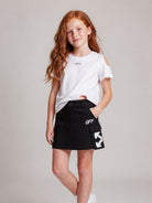 T-shirt per bambina Off White Kids bianca con logo sul davanti 44GAA01EF26J001 WHITE OFF WHITE KIDS 