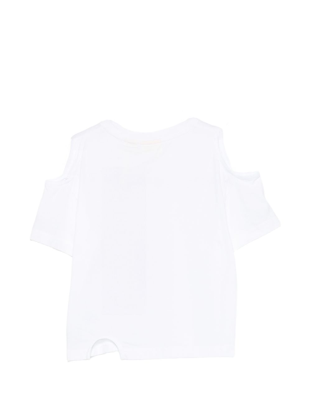 T-shirt per bambina Off White Kids bianca con logo sul davanti 44GAA01EF26J001 WHITE OFF WHITE KIDS 