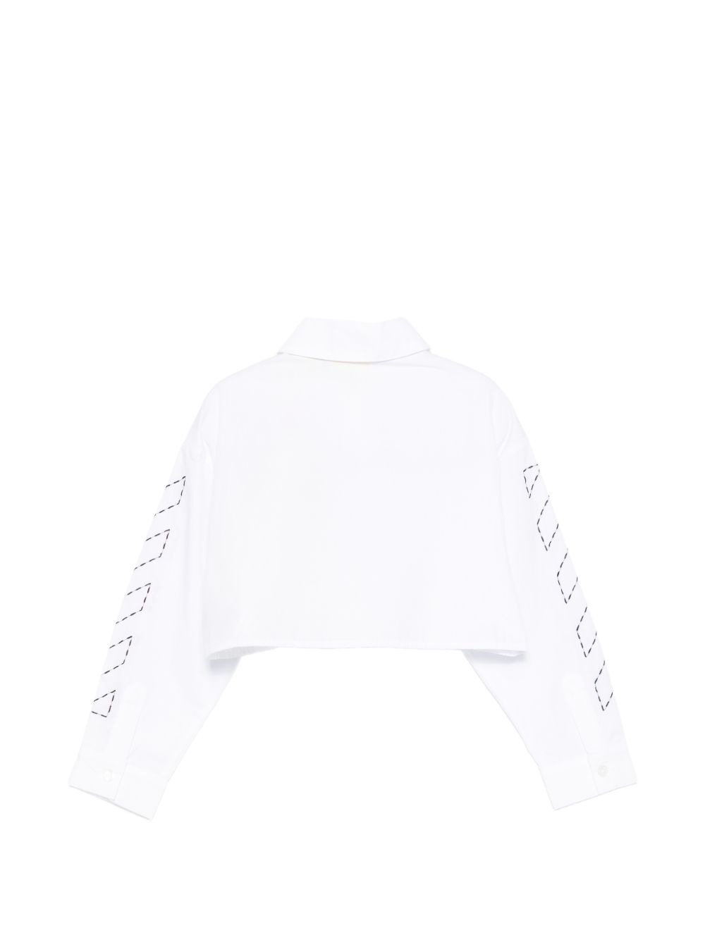 Camicia per bambina Off-White Kids bianca con colletto classico 44GGE002F26F002 WHITE OFF WHITE KIDS 