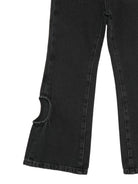 Jeans per bambina Off-White Kids denim con logo ricamato sul davanti 44GYA002F26D001 BLUSH OFF WHITE KIDS 