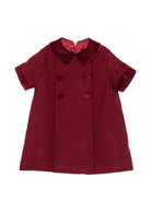 Abito per neonata Paio Crippa Kids rosso con colletto Peter Pan e in velluto BICE 30 PAIO CRIPPA KIDS 