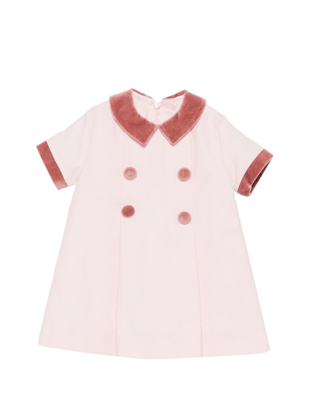 Abito per neonata Paio Crippa Kids rosa con tessuto twill BICE 33 PAIO CRIPPA KIDS 