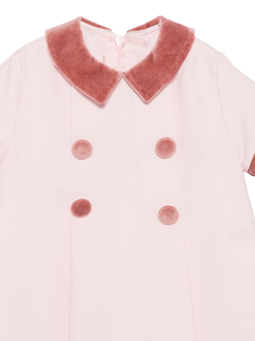 Abito per neonata Paio Crippa Kids rosa con tessuto twill BICE 33 PAIO CRIPPA KIDS 