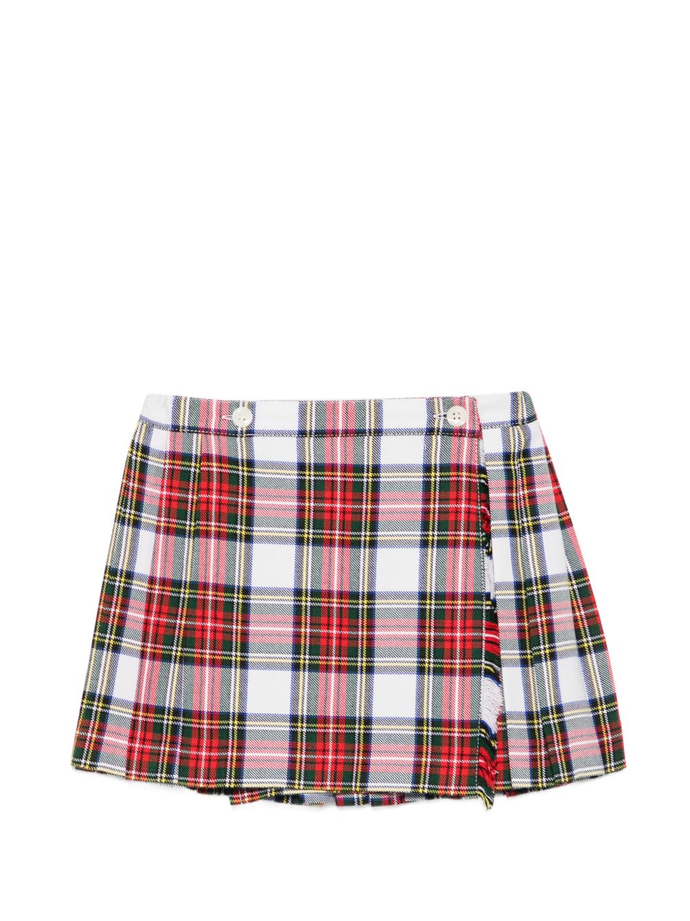 Gonna per bambina Paio Crippa Kids bianca con motivo scozzese BUCANEVE 4028 PAIO CRIPPA KIDS 