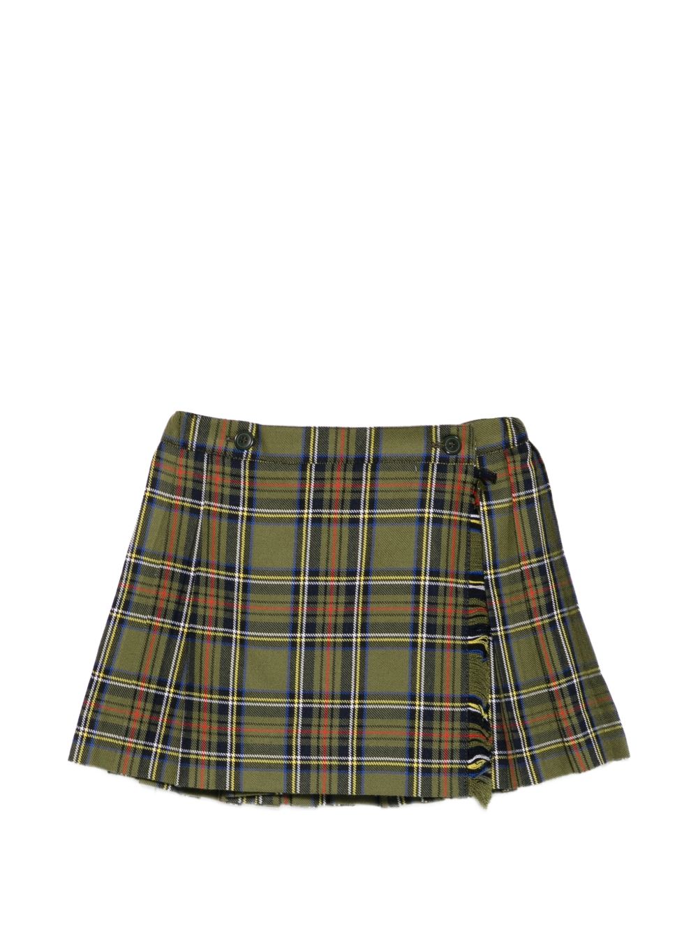 Gonna per bambina Paio Crippa Kids verde con motivo a quadri BUCANEVE 4632 PAIO CRIPPA KIDS 