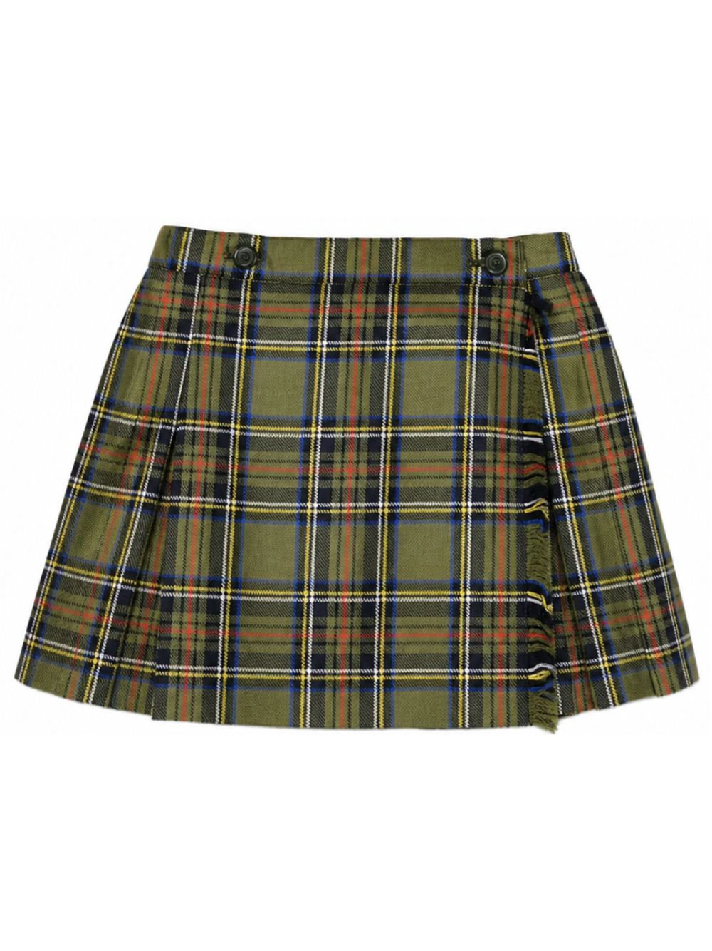 Gonna per bambina Paio Crippa Kids verde con motivo a quadri BUCANEVE 4632 PAIO CRIPPA KIDS 