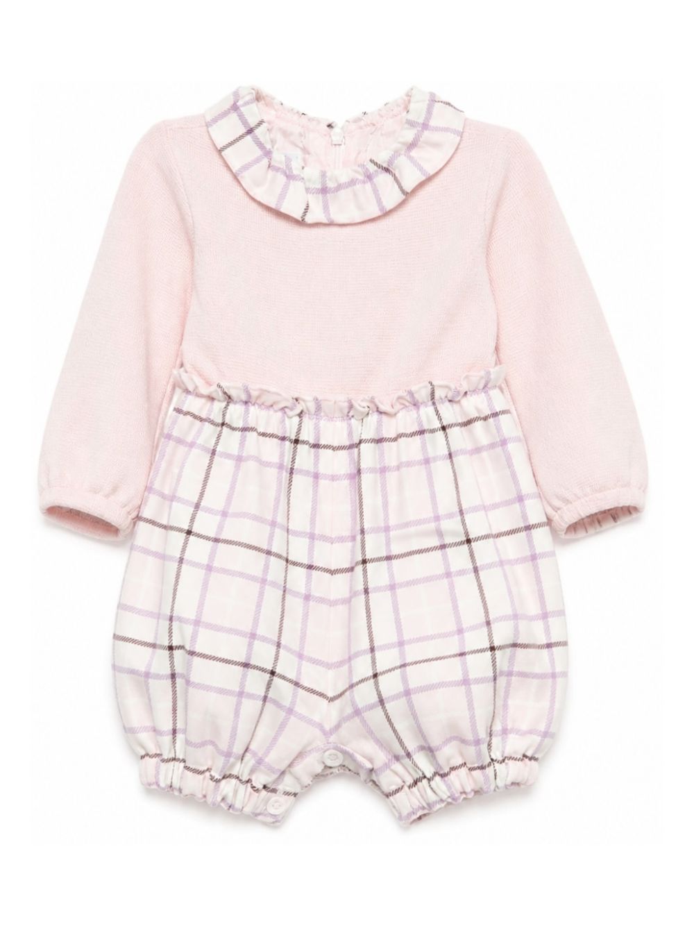 Abito per neonata Paio Crippa Kids rosa con fantasia a quadri CASTAGNA 33/4638 PAIO CRIPPA KIDS 