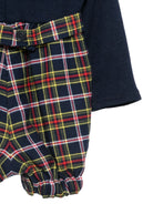 Tutina per neonata Paio Crippa Kids blu con motivo tartan CASTAGNA 78/4636 PAIO CRIPPA KIDS 