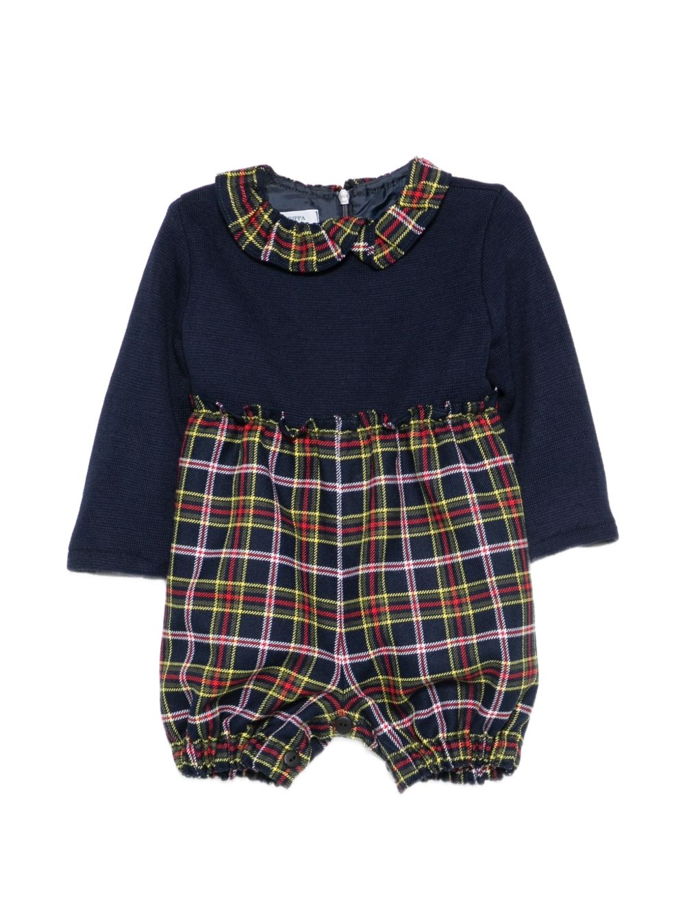 Pagliaccetto per neonato Paio Crippa Kids blu con motivo tartan CASTAGNA B 78/4636 PAIO CRIPPA KIDS 