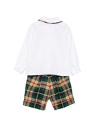 Completo per neonato Paio Crippa mutlcolore con motivo scozzese CHITARRA ULIVO 4573 PAIO CRIPPA KIDS 