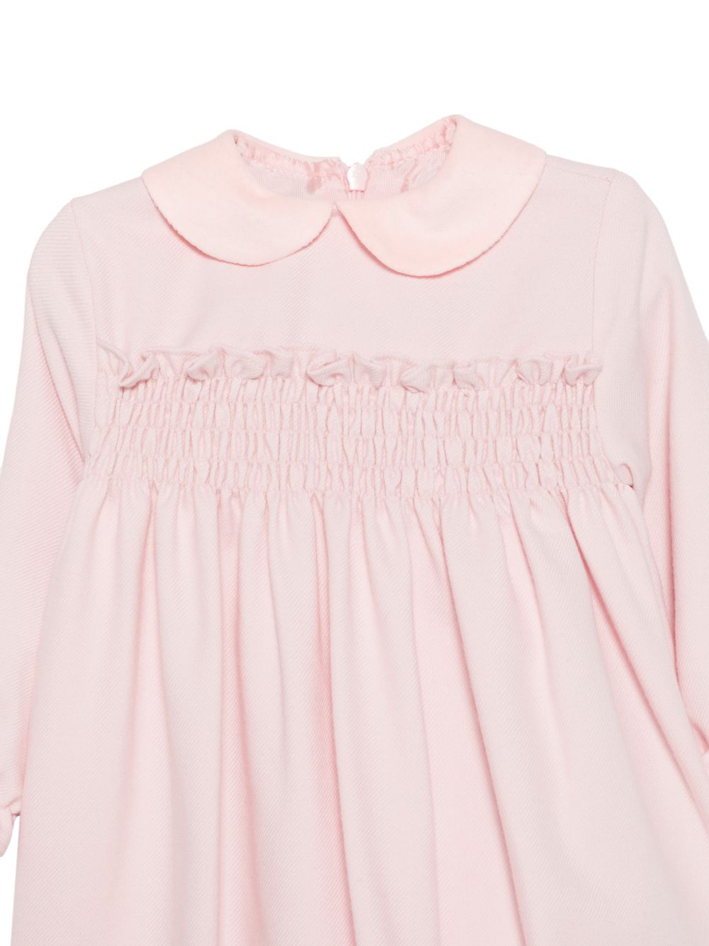 Abito per neonata Paio Crippa Kids rosa con dettaglio con punto smock ELETTRA 33 PAIO CRIPPA KIDS 