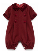 Tutina per neonato Paio Crippa Kids rossa in tessuto twill FICO 30 PAIO CRIPPA KIDS 