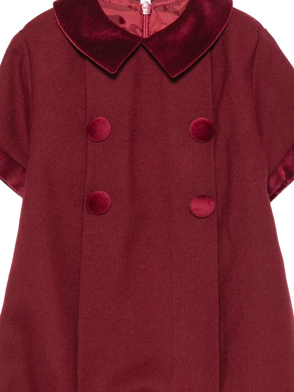 Tutina per neonato Paio Crippa Kids rossa in tessuto twill FICO 30 PAIO CRIPPA KIDS 