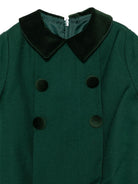 Tutina per neonato Paio Crippa Kids verde in tessuto twill<BR/> FICO 58 PAIO CRIPPA KIDS 