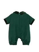 Tutina per neonato Paio Crippa Kids verde in tessuto twill<BR/> FICO 58 PAIO CRIPPA KIDS 