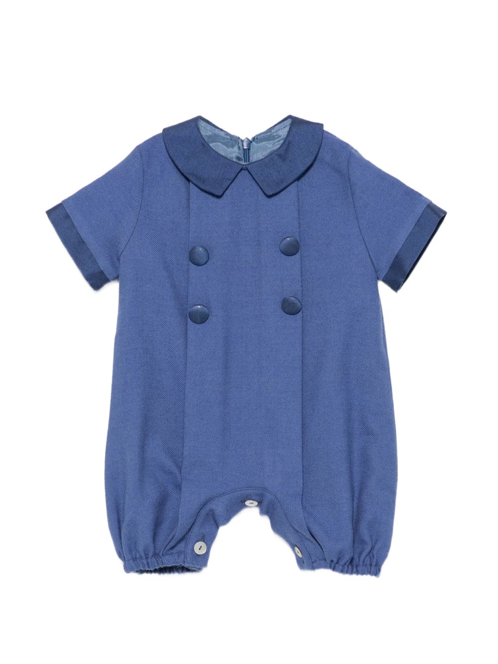 Tutina per neonato Paio Crippa Kids blu in tessuto twill<BR/><BR/> FICO 68 PAIO CRIPPA KIDS 