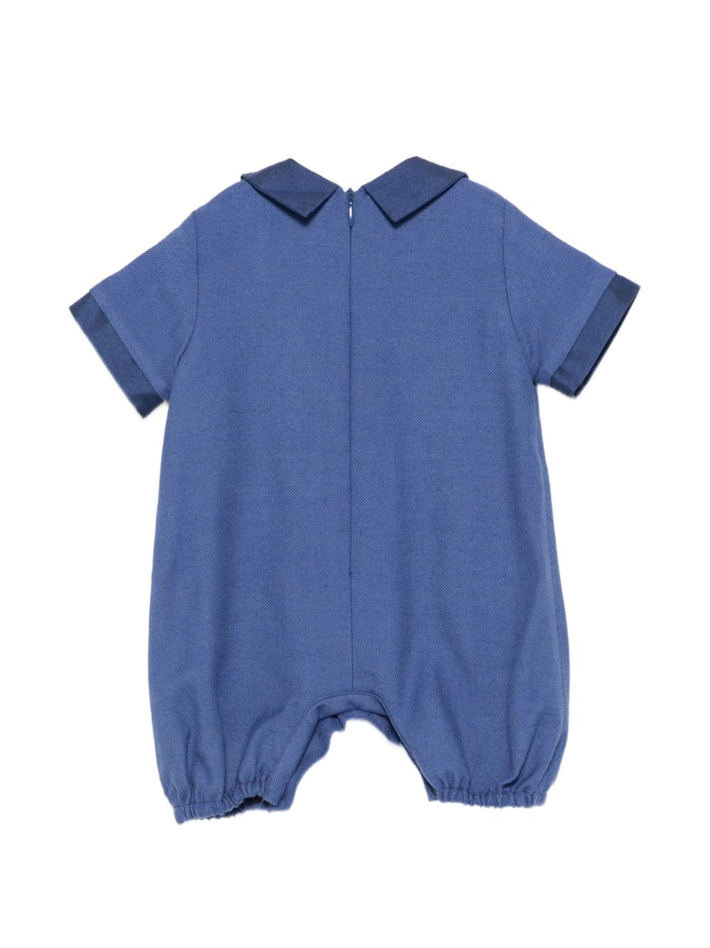 Tutina per neonato Paio Crippa Kids blu in tessuto twill<BR/><BR/> FICO 68 PAIO CRIPPA KIDS 