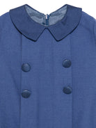 Tutina per neonato Paio Crippa Kids blu in tessuto twill<BR/><BR/> FICO 68 PAIO CRIPPA KIDS 