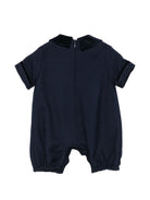 Tutina per neonato Paio Crippa Kids blu in tessuto twill FICO 78 PAIO CRIPPA KIDS 