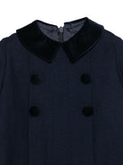 Tutina per neonato Paio Crippa Kids blu in tessuto twill FICO 78 PAIO CRIPPA KIDS 