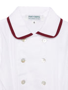 Completo per neonato Paio Crippa bordeaux con colletto alla Peter Pan LAMPONE 30 PAIO CRIPPA KIDS 