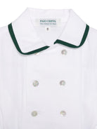 Completo per neonato Paio Crippa verde con dettaglio plissettato LAMPONE 58 PAIO CRIPPA KIDS 