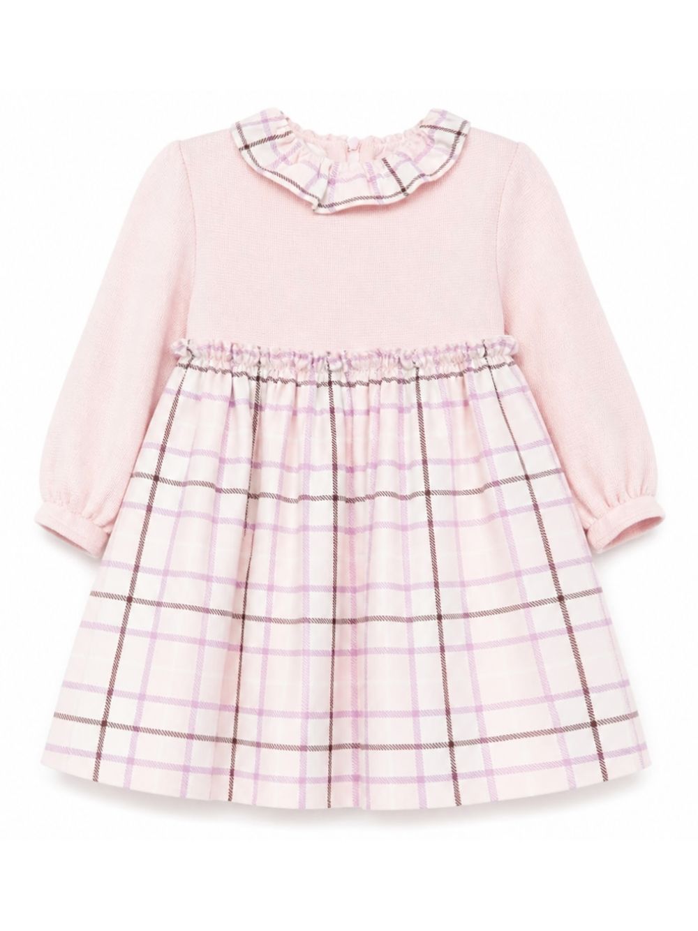 Abito per neonata Paio Crippa Kids rosa con fantasia a quadri LUCIA 33/4638 PAIO CRIPPA KIDS 