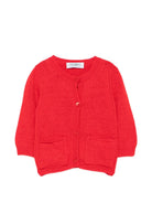 Cardigan per neonato Paio Crippa Kids rosso con bottoni ORTISEI 22 PAIO CRIPPA KIDS 