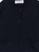 Cardigan per neonato Paio Crippa Kids blu navy con rifiniture a coste ORTISEI 78 PAIO CRIPPA KIDS 