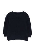Cardigan per neonato Paio Crippa Kids blu navy con rifiniture a coste ORTISEI 78 PAIO CRIPPA KIDS 