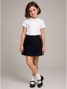 Gonna per bambina Paio Crippa Kids blu con design a pieghe RANUNCOLO 78 PAIO CRIPPA KIDS 