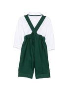 Set camicia e salopette per neonato Paio Crippa Kids multicolore con colletto classico RIGATONE LIME 58 PAIO CRIPPA KIDS 