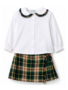 Set t-shirt e gonna per neonata Paio Crippa Kids multicolore con motivo tartan SASSOFONO ENGLAND 4573 PAIO CRIPPA KIDS 